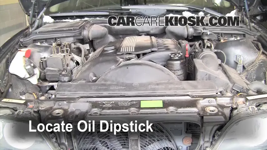 2002 BMW 530i 3.0L 6 Cyl. Oil Check Oil Level